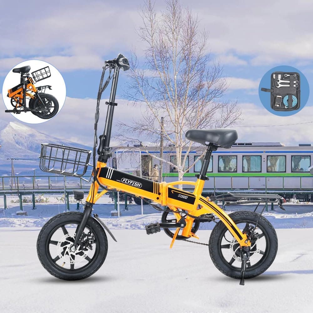 FLYFISH 14インチ電動自転車レビュー|ミニベロ型式認定×カゴ付き【2026年版】